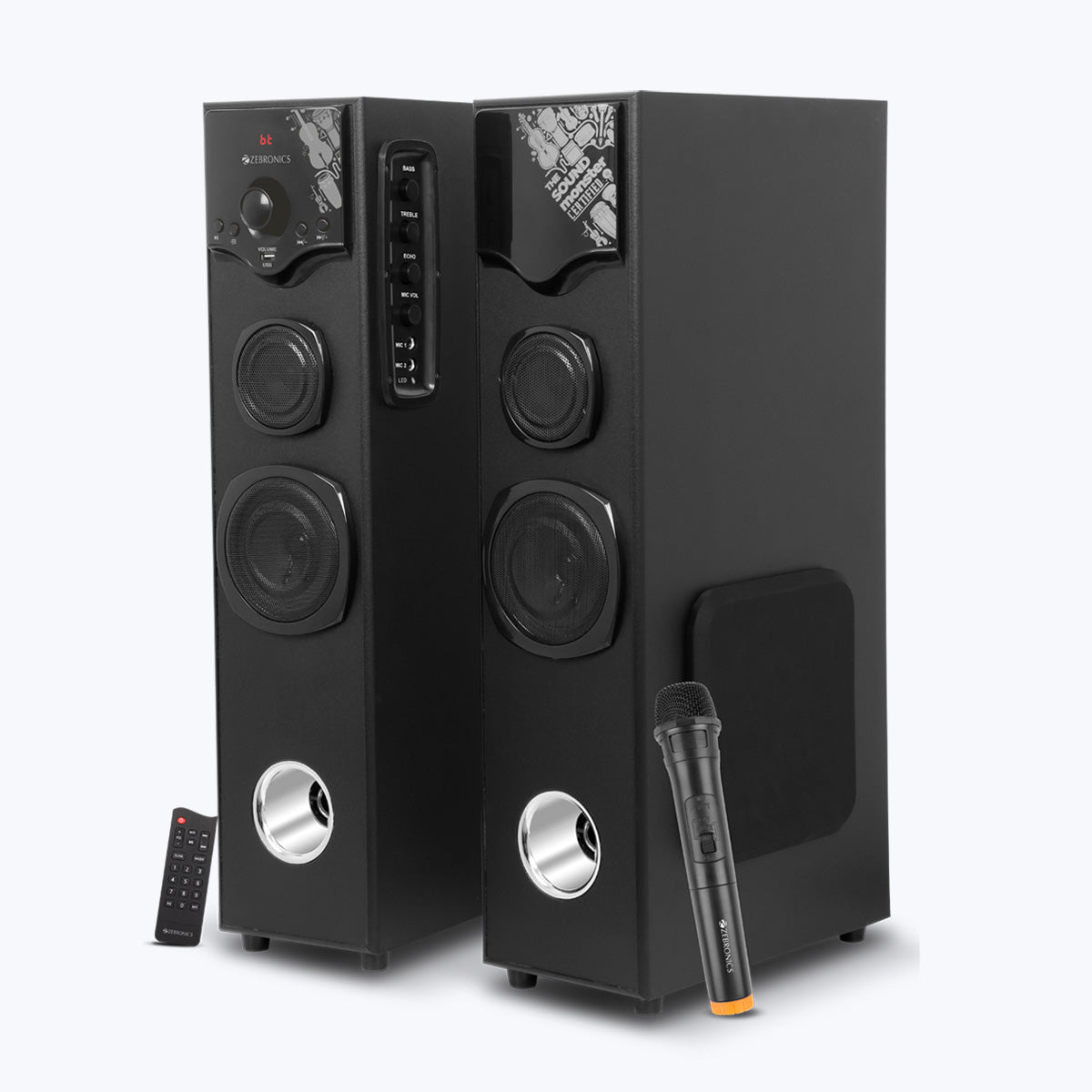 ZEB-BT808RUCF - Tower Speaker - Zebronics - full product view 