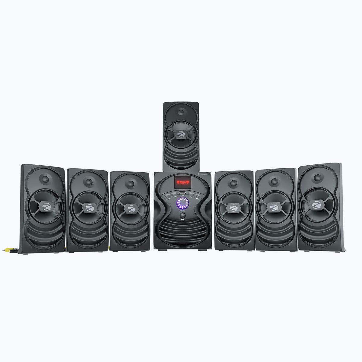 Zeb-Omega - 7.1 Speaker - Zebronics - subwoofer with 7 satellites 